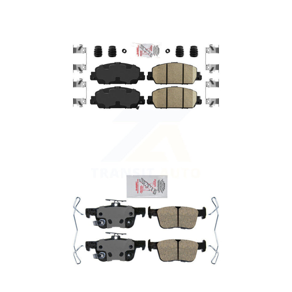 Front Rear Ceramic Disc Brake Pads Kit For Honda Accord KNF-101144