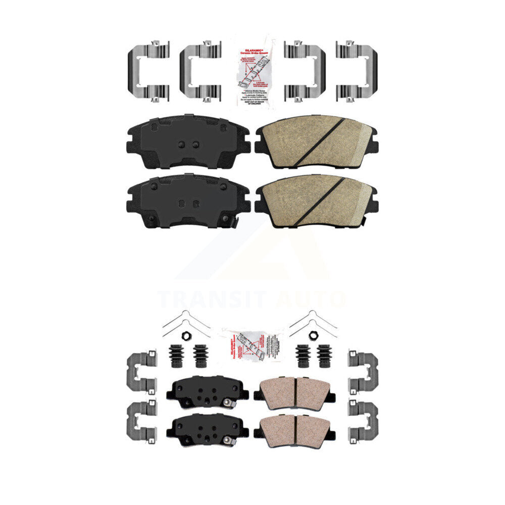 Front Rear Ceramic Disc Brake Pads Kit For Kia Sportage Hyundai Tucson KNF-101162