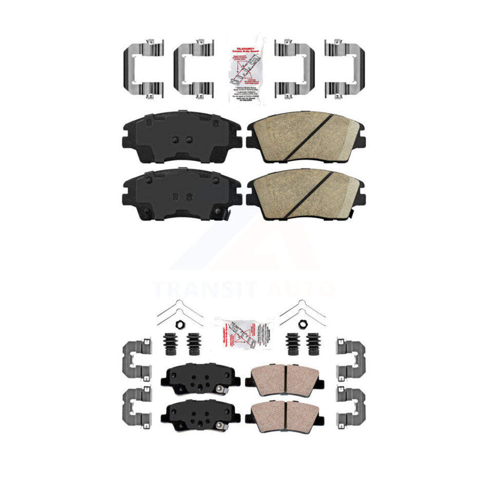 Front Rear Ceramic Disc Brake Pads Kit For Kia Sportage Hyundai Tucson KNF-101162