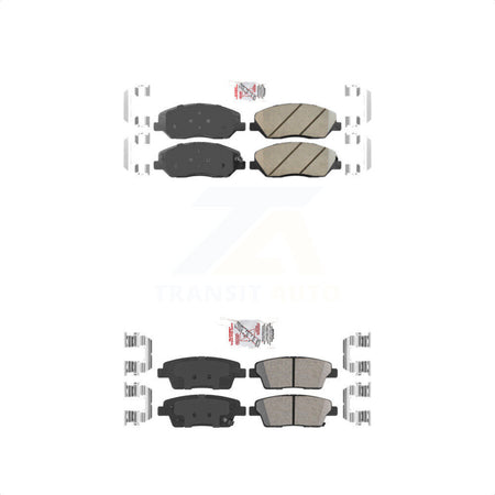 AmeriBRAKES Front Rear Ceramic Disc Brake Pads Kit For Hyundai Genesis 3.8L KNF-101198