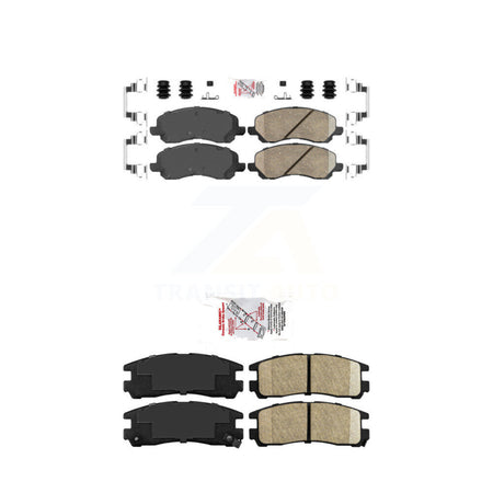 Front Rear Ceramic Disc Brake Pads Kit For Mitsubishi Chrysler Sebring Eclipse Galant KNF-101220