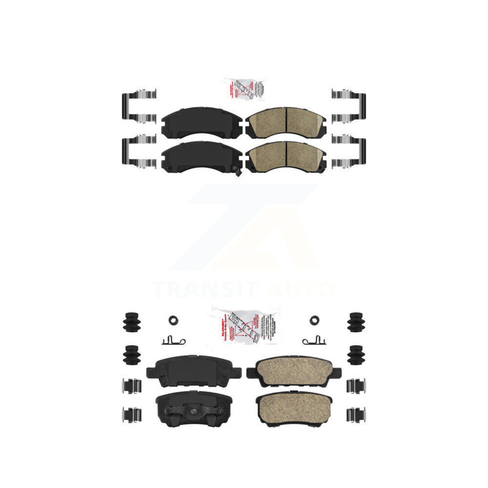 Front Rear Ceramic Disc Brake Pads Kit For 2005-2006 Mitsubishi Outlander KNF-101224