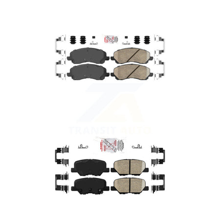 Front Rear Ceramic Disc Brake Pads Kit For Mitsubishi RVR Outlander Sport KNF-101226