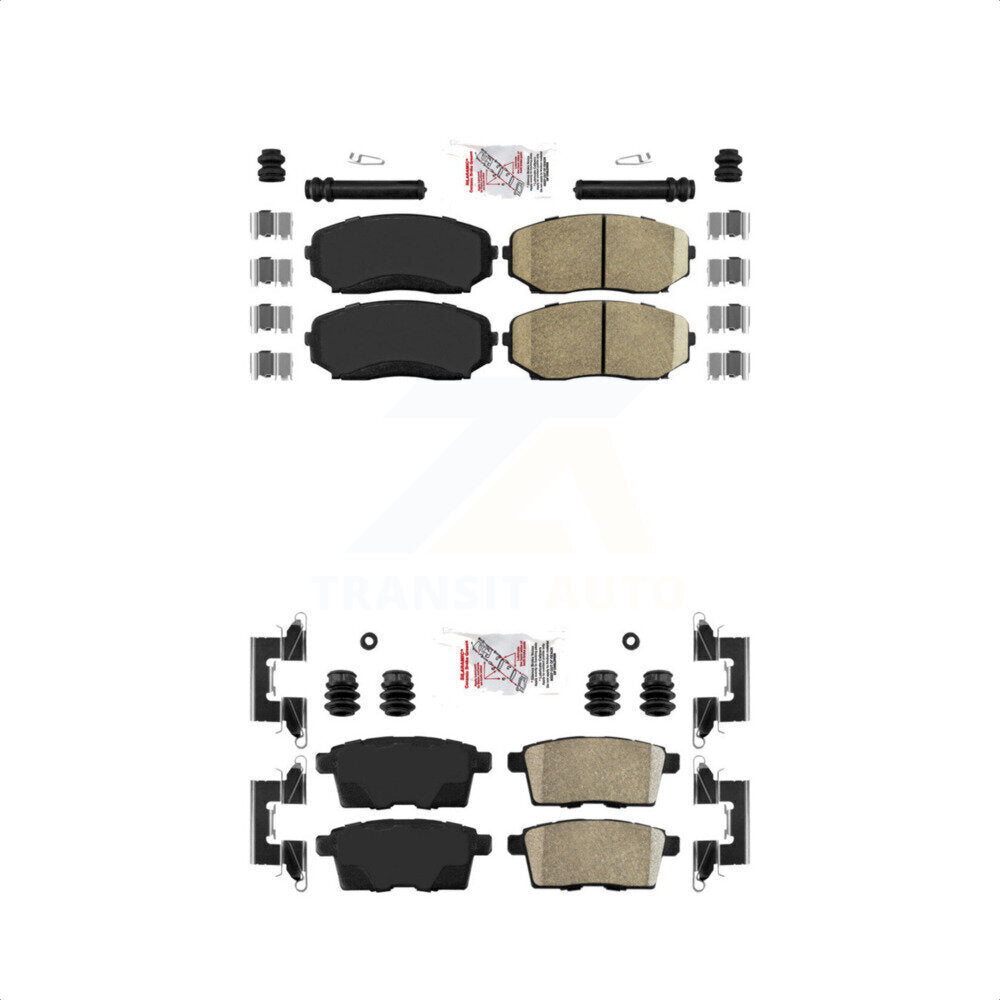 AmeriBRAKES Front Rear Ceramic Disc Brake Pads Kit For Ford Edge Mazda CX-9 CX-7 Lincoln MKX KNF-101233