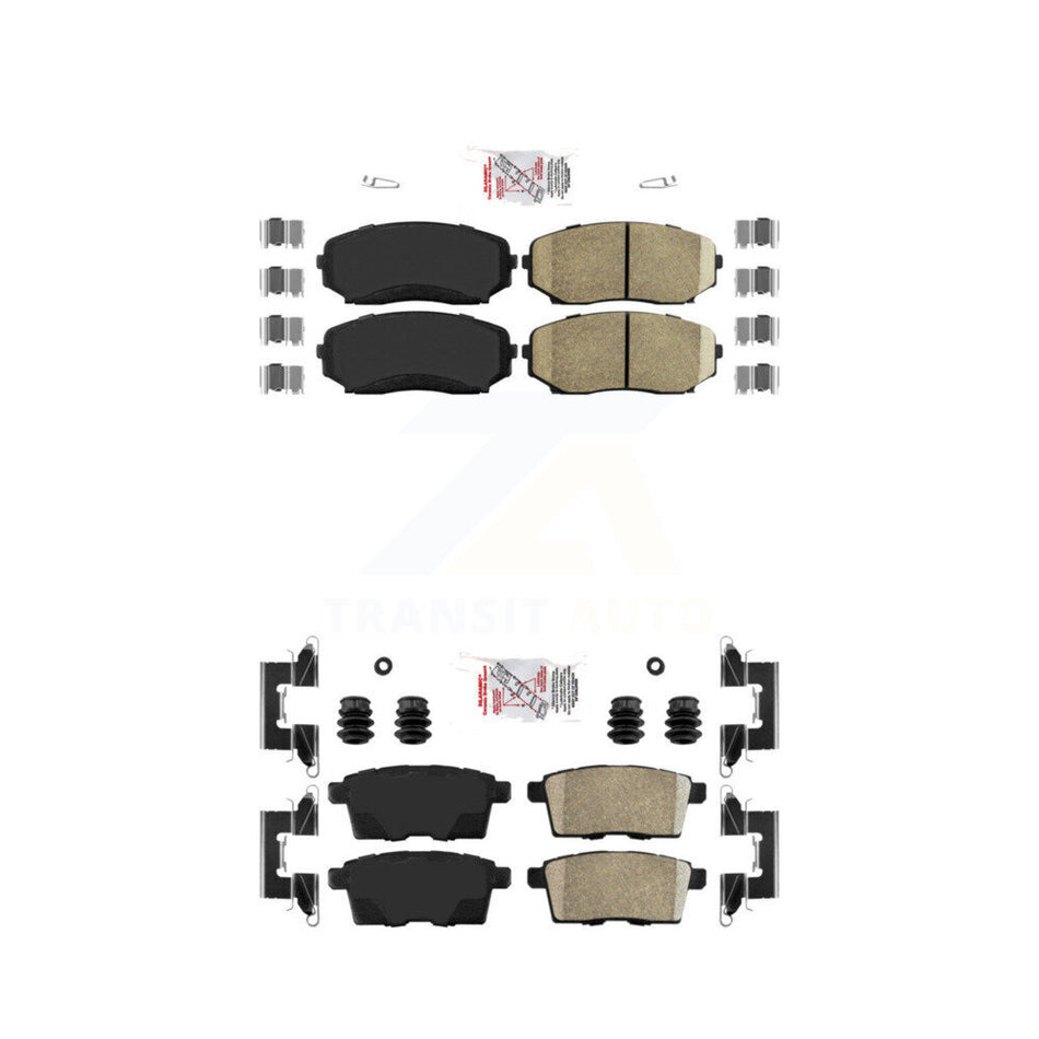 Front Rear Ceramic Disc Brake Pads Kit For Mazda Ford Edge CX-7 CX-9 Lincoln MKX KNF-101235