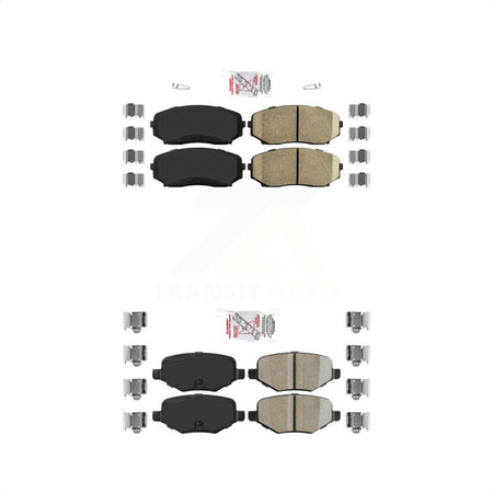 AmeriBRAKES Front Rear Ceramic Disc Brake Pads Kit For Ford Edge Lincoln MKX KNF-101238