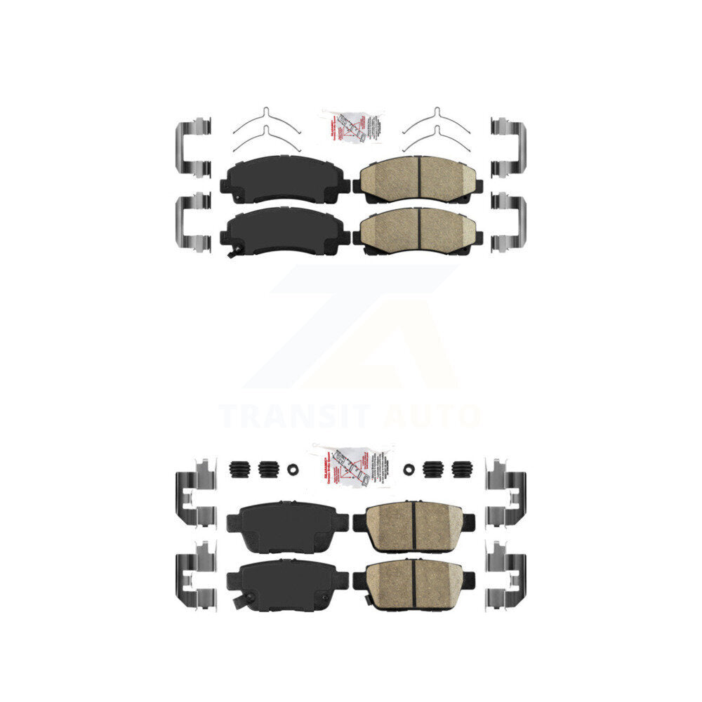 Front Rear Ceramic Disc Brake Pads Kit For Honda Ridgeline Acura TL KNF-101282