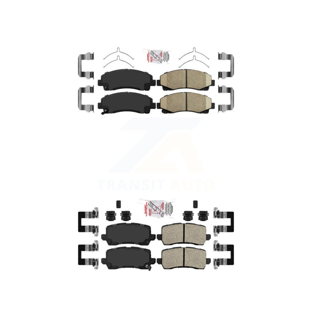 Front Rear Ceramic Disc Brake Pads Kit For 2015-2020 Acura TLX KNF-101285