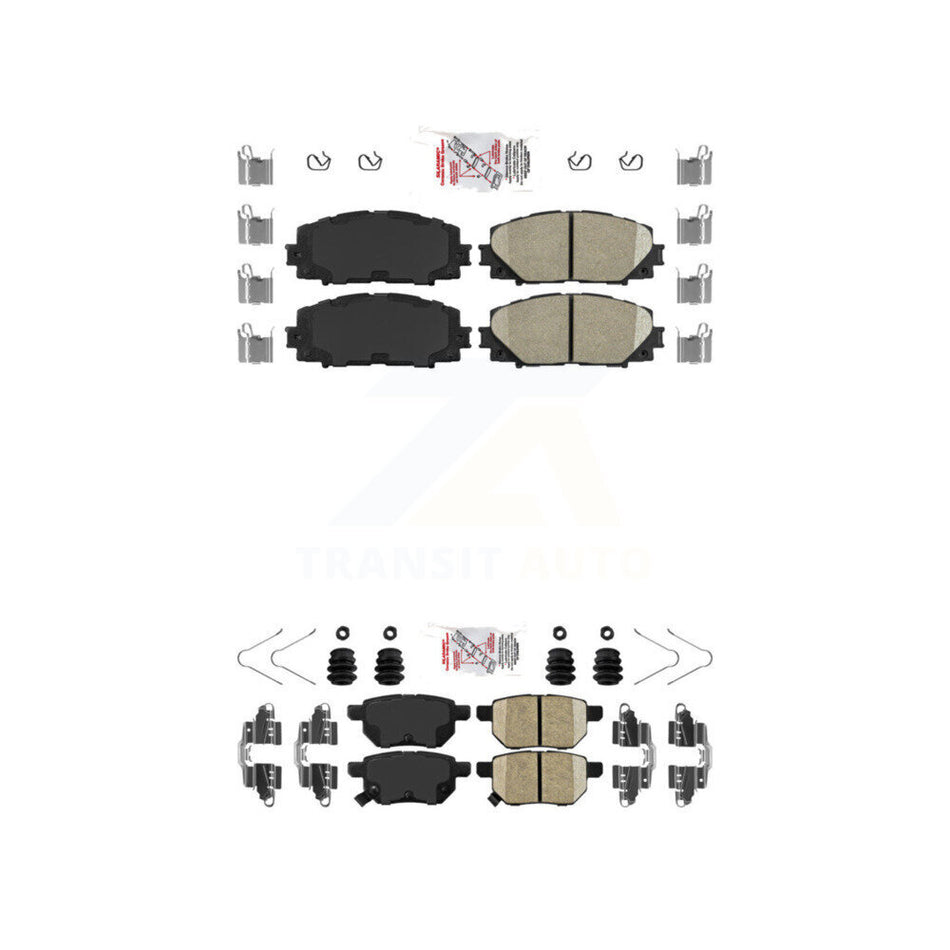 Front Rear Ceramic Disc Brake Pads Kit For Toyota Corolla Yaris Prius Prime Lexus CT200h KNF-101297
