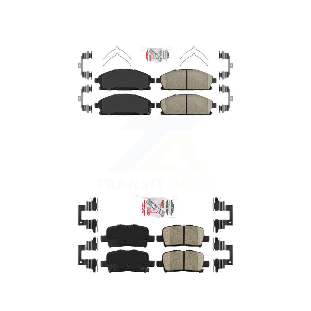 AmeriBRAKES Front Rear Ceramic Disc Brake Pads Kit For 2003-2006 Acura MDX KNF-101302