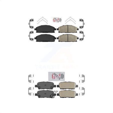 AmeriBRAKES Front Rear Ceramic Disc Brake Pads Kit For Nissan Quest X-Trail KNF-101303