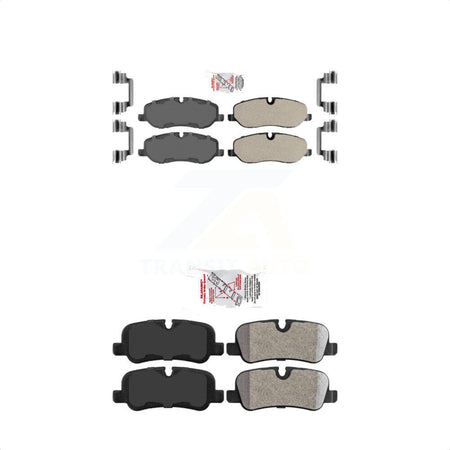 AmeriBRAKES Front Rear Semi-Metallic Disc Brake Pads Kit For Land Rover Range Sport LR3 KNF-101345