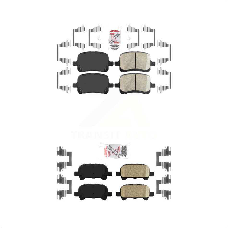 AmeriBRAKES Front Rear Ceramic Disc Brake Pads Kit For Toyota Camry Avalon Solara KNF-101363