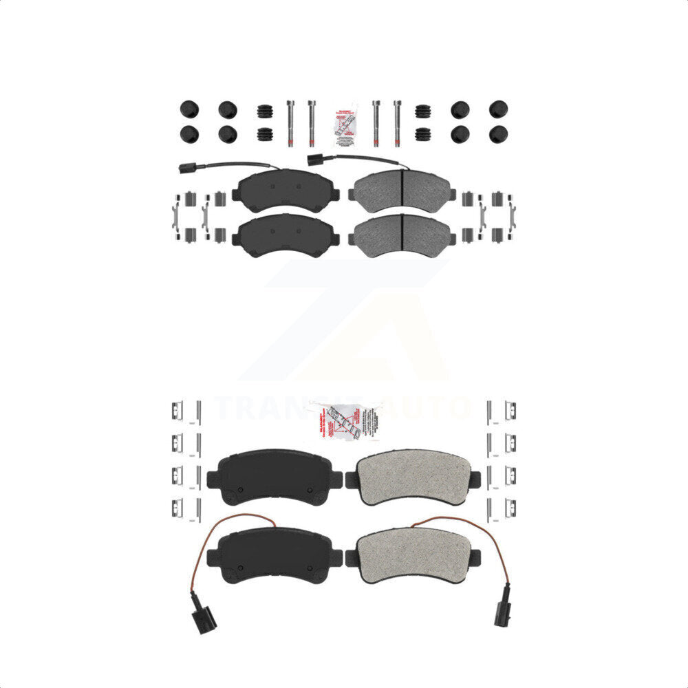 AmeriBRAKES Front Rear Semi-Metallic Disc Brake Pads Kit For Ram ProMaster 1500 2500 3500 KNF-101386