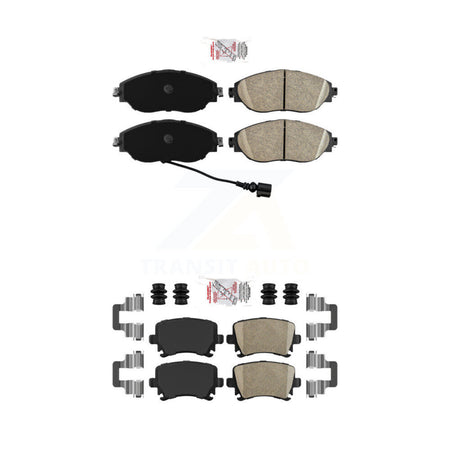 Front Rear Ceramic Disc Brake Pads Kit For Volkswagen GTI CC KNF-101418