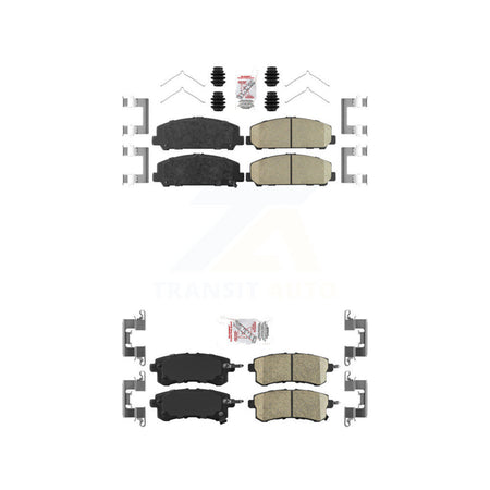Front Rear Ceramic Disc Brake Pads Kit For INFINITI QX80 Nissan Armada QX56 KNF-101420