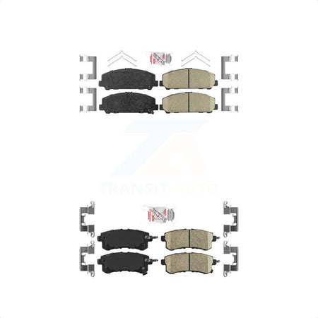 AmeriBRAKES Front Rear Ceramic Disc Brake Pads Kit For INFINITI Nissan Armada QX80 QX56 KNF-101421