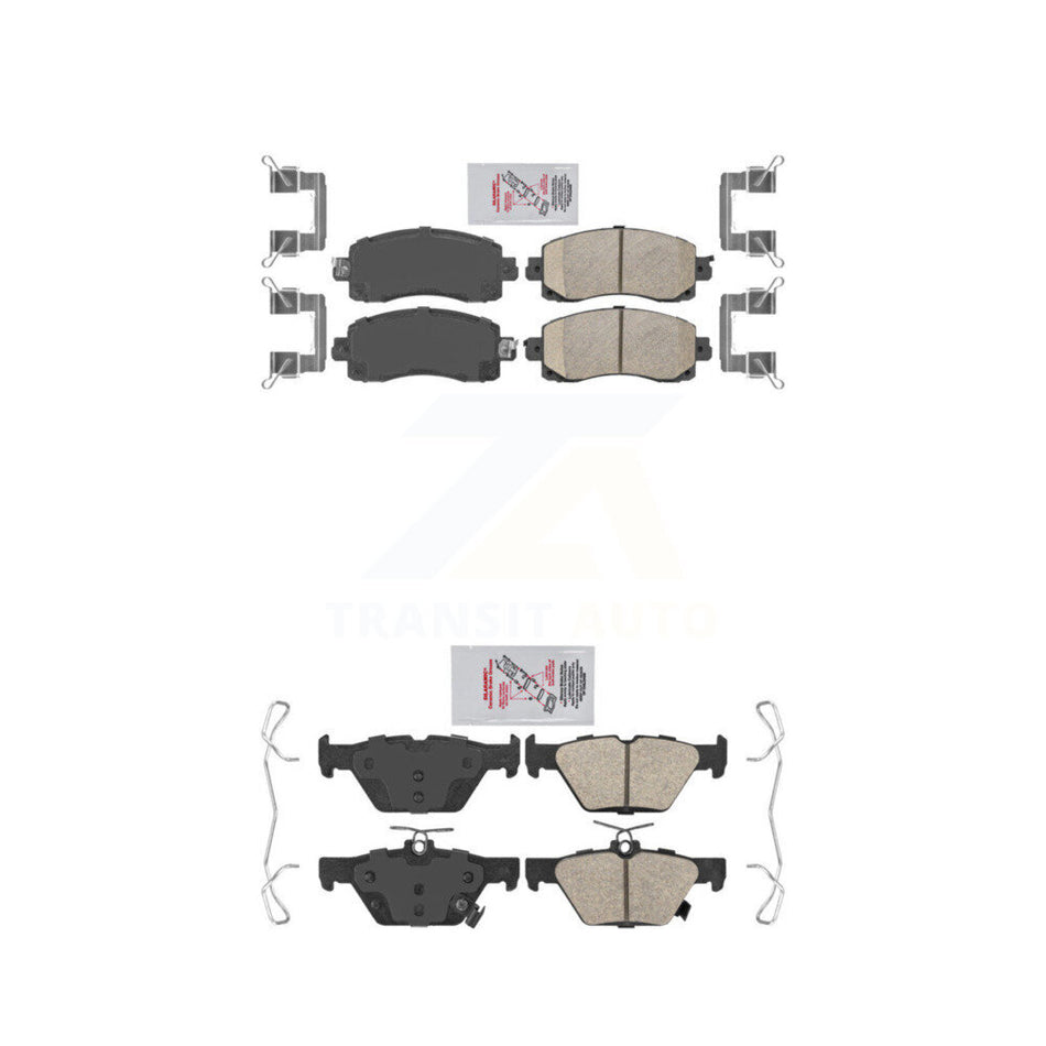 AmeriBRAKES Front Rear Ceramic Disc Brake Pads Kit For Subaru Forester Crosstrek Outback Legacy KNF-101433