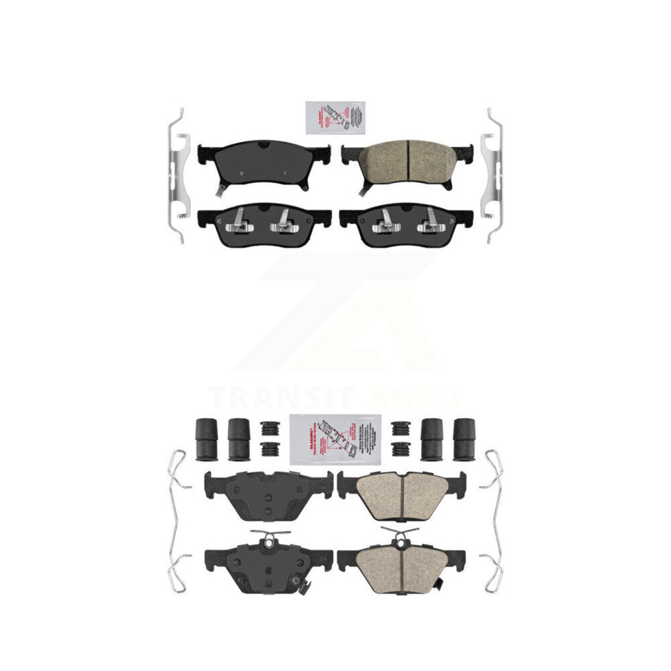 Front Rear Ceramic Disc Brake Pads Kit For 2019-2024 Subaru Ascent KNF-101437