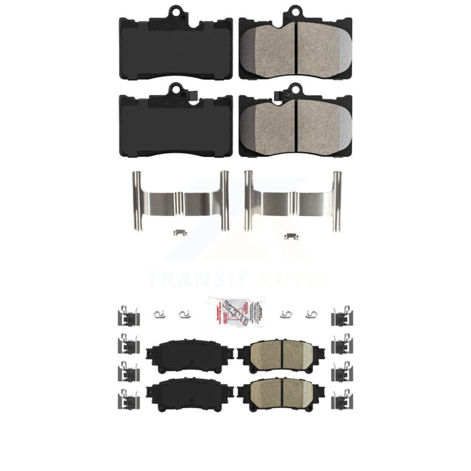 Front Semi-Metallic Rear Ceramic Disc Brake Pads Kit For Lexus IS300 IS350 GS350 RC350 KNF-101463