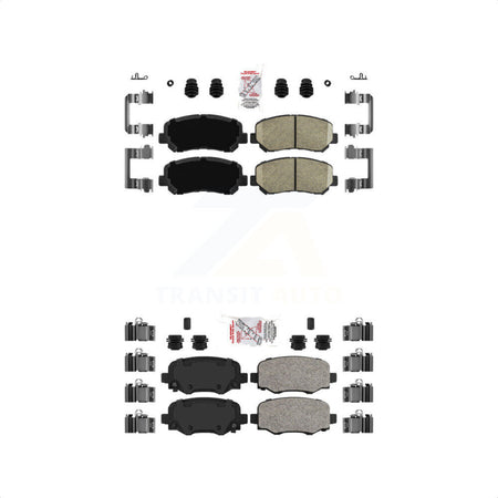 AmeriBRAKES Front Rear Ceramic Disc Brake Pads Kit For Jeep Cherokee Chrysler 200 KNF-101550