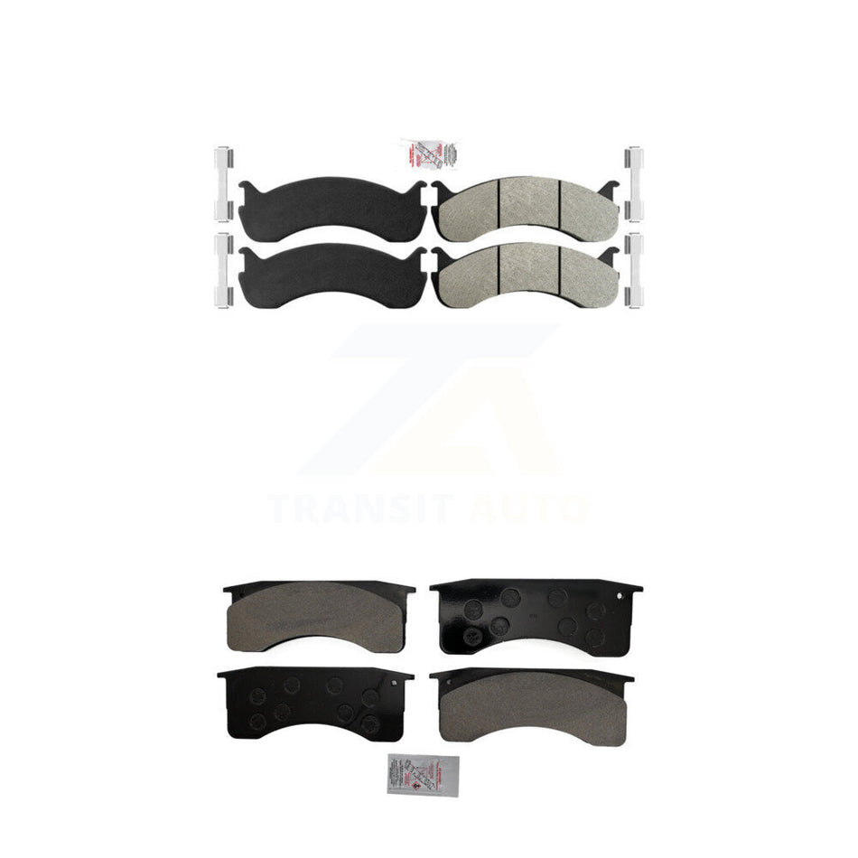 Front Rear Semi-Metallic Disc Brake Pads Kit For Blue Bird International IC Corporation KNF-101573