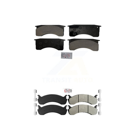 Front Rear Semi-Metallic Disc Brake Pads Kit For Blue Bird International IC Corporation KNF-101577