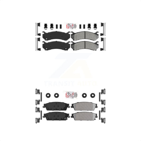 AmeriBRAKES Front Rear Semi-Metallic Disc Brake Pads Kit For 2007 Chevrolet Silverado 1500 rear brakes KNF-101620