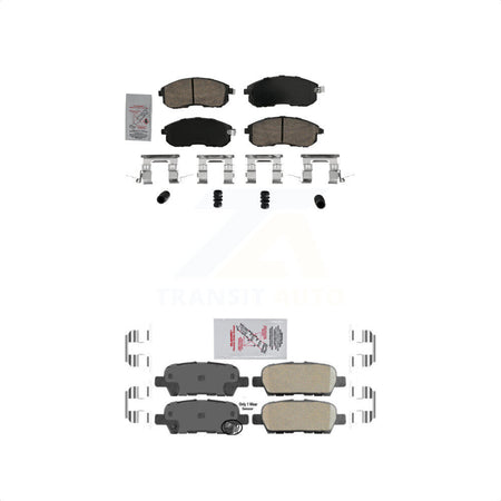 AmeriBRAKES Front Rear Ceramic Disc Brake Pads Kit For Nissan Altima INFINITI G35 350Z KNF-101622