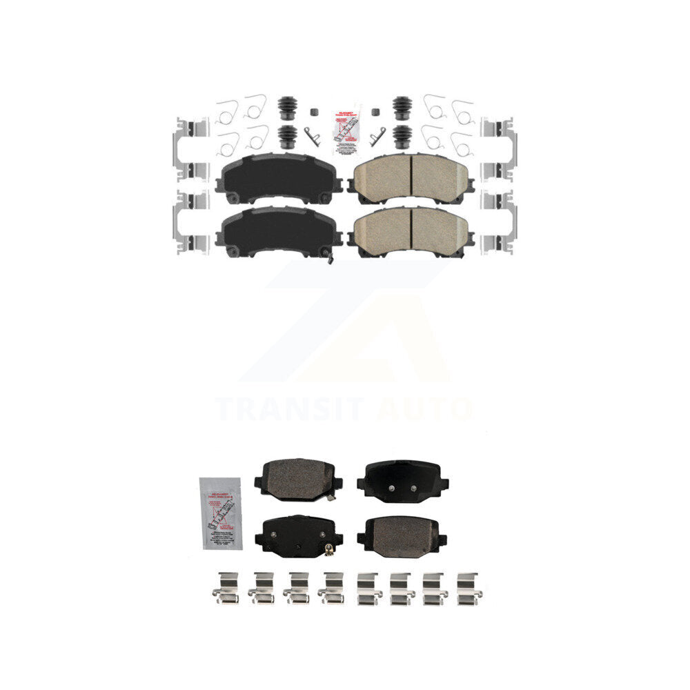 AmeriBRAKES Front Rear Ceramic Disc Brake Pads Kit For INFINITI QX50 QX55 KNF-101694