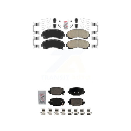 AmeriBRAKES Front Rear Ceramic Disc Brake Pads Kit For INFINITI QX50 QX55 KNF-101694