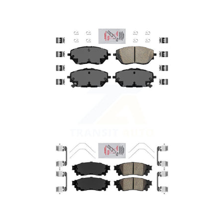 AmeriBRAKES Front Rear Ceramic Disc Brake Pads Kit For Toyota C-HR KNF-101699