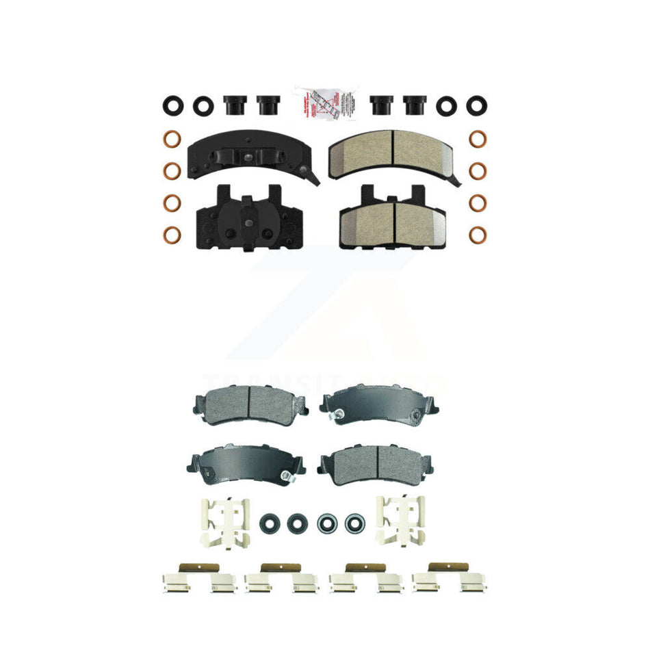 Front Rear Semi-Metallic Disc Brake Pads Kit For GMC Yukon Cadillac 60 Special KNF-101844