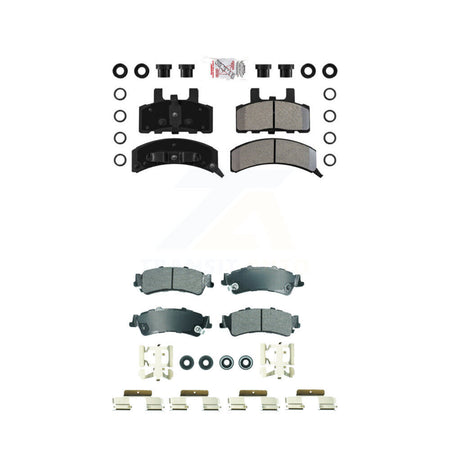 Front Rear Semi-Metallic Disc Brake Pads Kit For GMC Yukon Cadillac 60 Special KNF-101845
