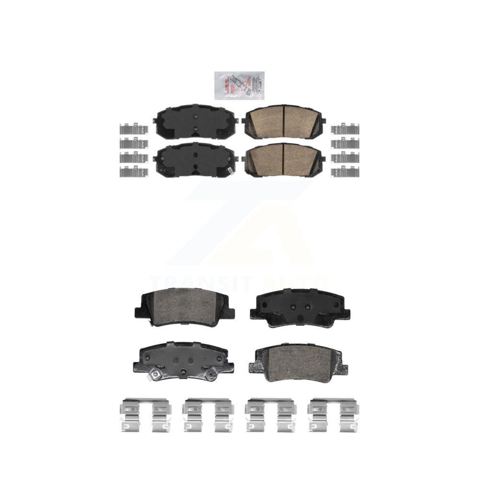 Front Rear Ceramic Disc Brake Pads Kit For Hyundai Sonata Kia Niro EV K5 KNF-101869