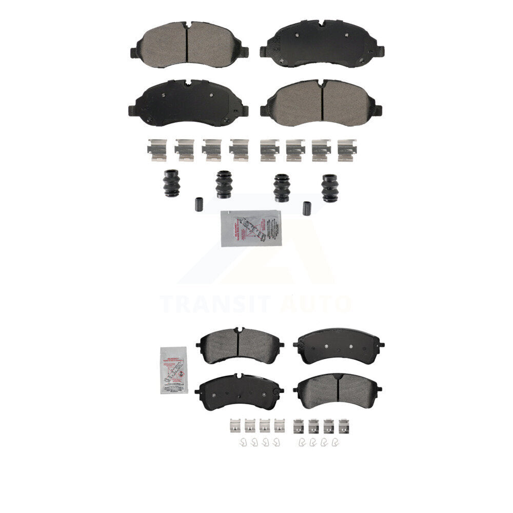 Front Rear Semi-Metallic Disc Brake Pads Kit For Ford Transit-250 Transit-150 Transit-350 KNF-101880