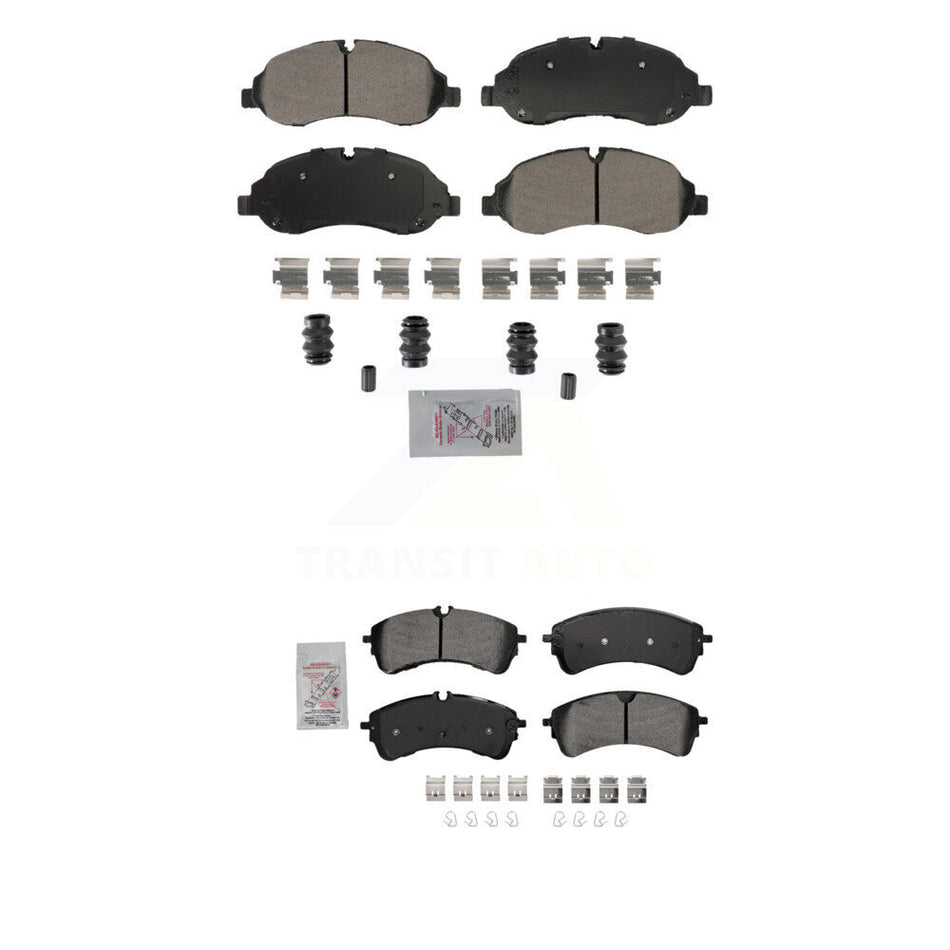 Front Rear Semi-Metallic Disc Brake Pads Kit For Ford Transit-250 Transit-150 Transit-350 KNF-101880