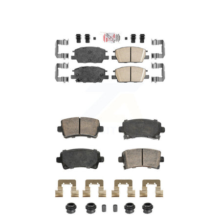 Front Rear Ceramic Disc Brake Pads Kit For 2016 Chevrolet Malibu Carryover Model KNF-101911