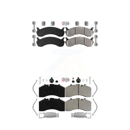 Front Rear Semi-Metallic Disc Brake Pads Kit For Kenworth T370 Freightliner M2 106 KNF-101928