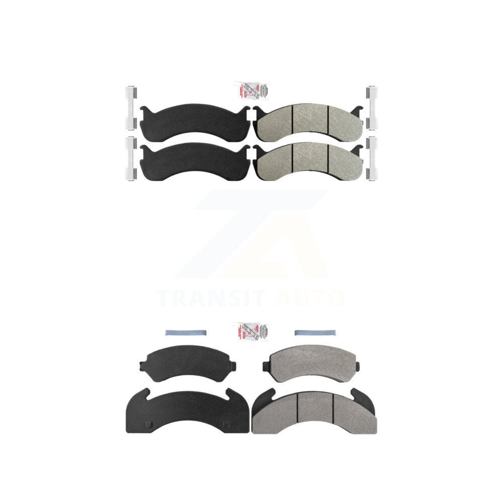 Front Rear Semi-Metallic Disc Brake Pads Kit For Blue Bird TC2000 Hydraulic hand brakes KNF-101939