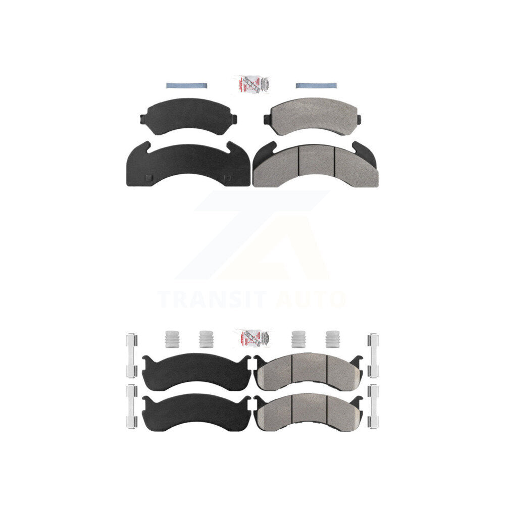 Front Rear Semi-Metallic Disc Brake Pads Kit For Blue Bird TC2000 Hydraulic hand brakes KNF-101941