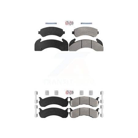 Front Rear Semi-Metallic Disc Brake Pads Kit For Blue Bird TC2000 Hydraulic hand brakes KNF-101941