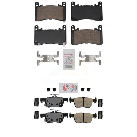 Front Rear Ceramic Disc Brake Pads Kit For 2021-2024 Acura TLX 3.0L KNF-101944