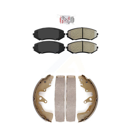 Front Semi-Metallic Disc Brake Pads And Rear Drum Shoes Kit For 06-08 Suzuki Grand Vitara KNN-100004