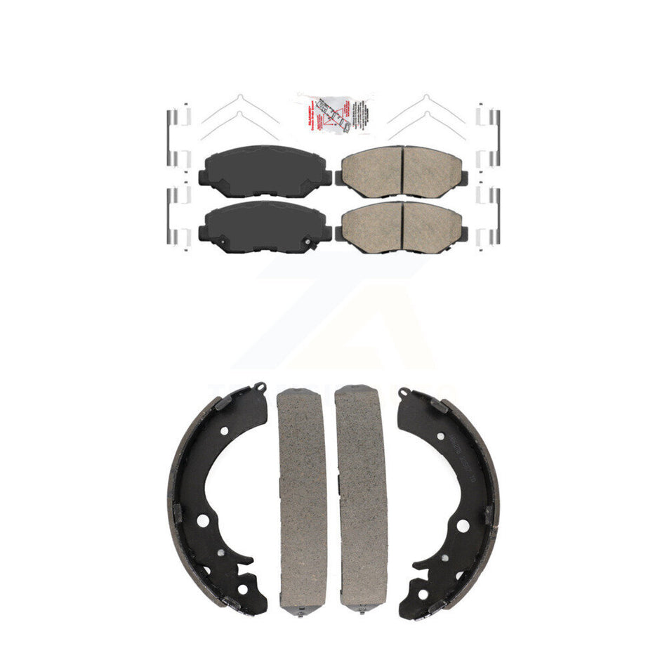 Front Ceramic Disc Brake Pads And Rear Drum Shoes Kit For Honda Accord Fit KNN-100005