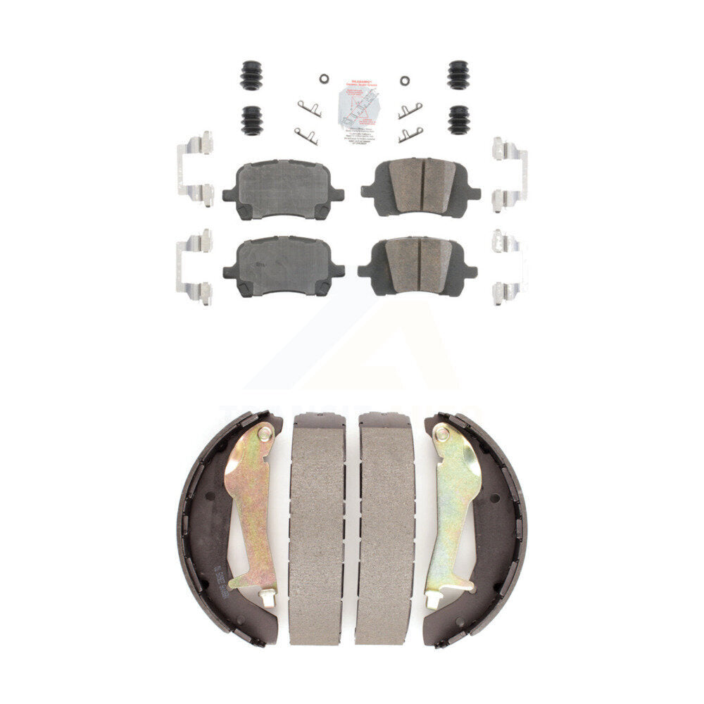 Front Ceramic Disc Brake Pads And Rear Drum Shoes Kit For Pontiac G5 Chevrolet HHR KNN-100034