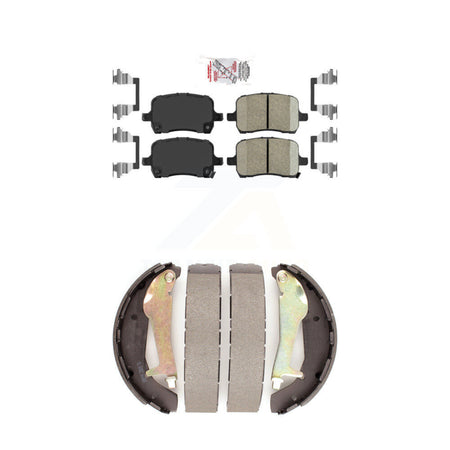 Front Ceramic Disc Brake Pads And Rear Drum Shoes Kit For 2010 Chevrolet HHR SS KNN-100035