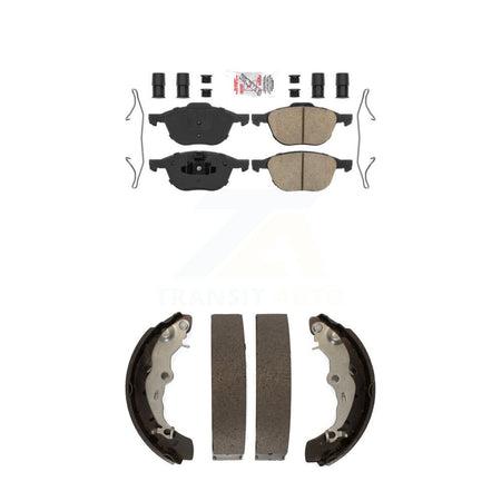 Front Ceramic Disc Brake Pads And Rear Drum Shoes Kit For Ford Focus KNN-100068