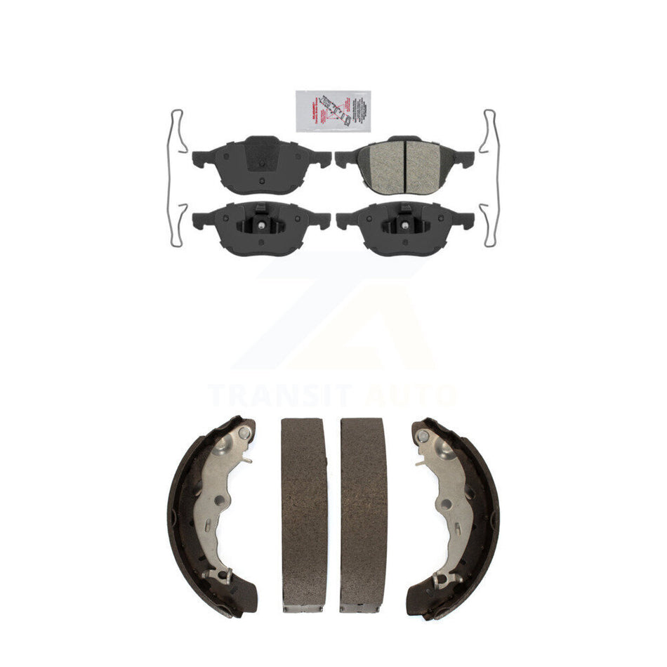 Front Semi-Metallic Disc Brake Pads And Rear Drum Shoes Kit For Ford Focus KNN-100070