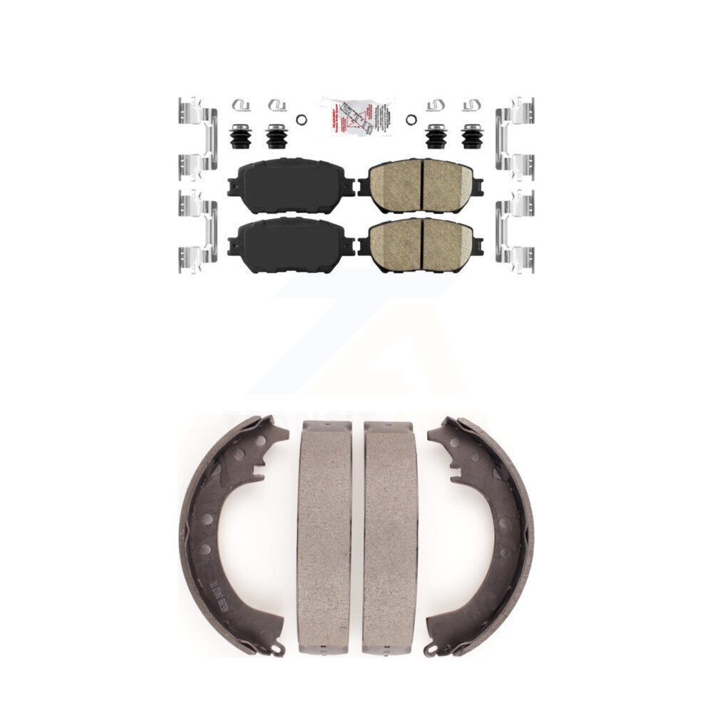 Front Ceramic Disc Brake Pads And Rear Drum Shoes Kit For Toyota Camry KNN-100096